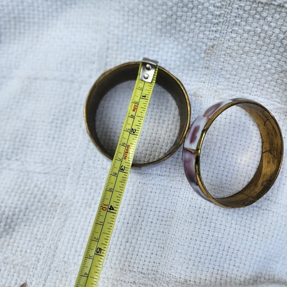 Vintage Abalone/‎ shell bangle set